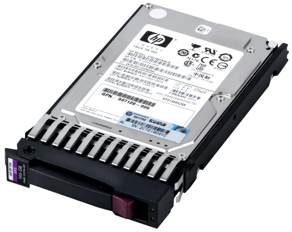 Hd Sas Hp 146gb 15k Eh0146fawjb 507129-010 6gbps Rec