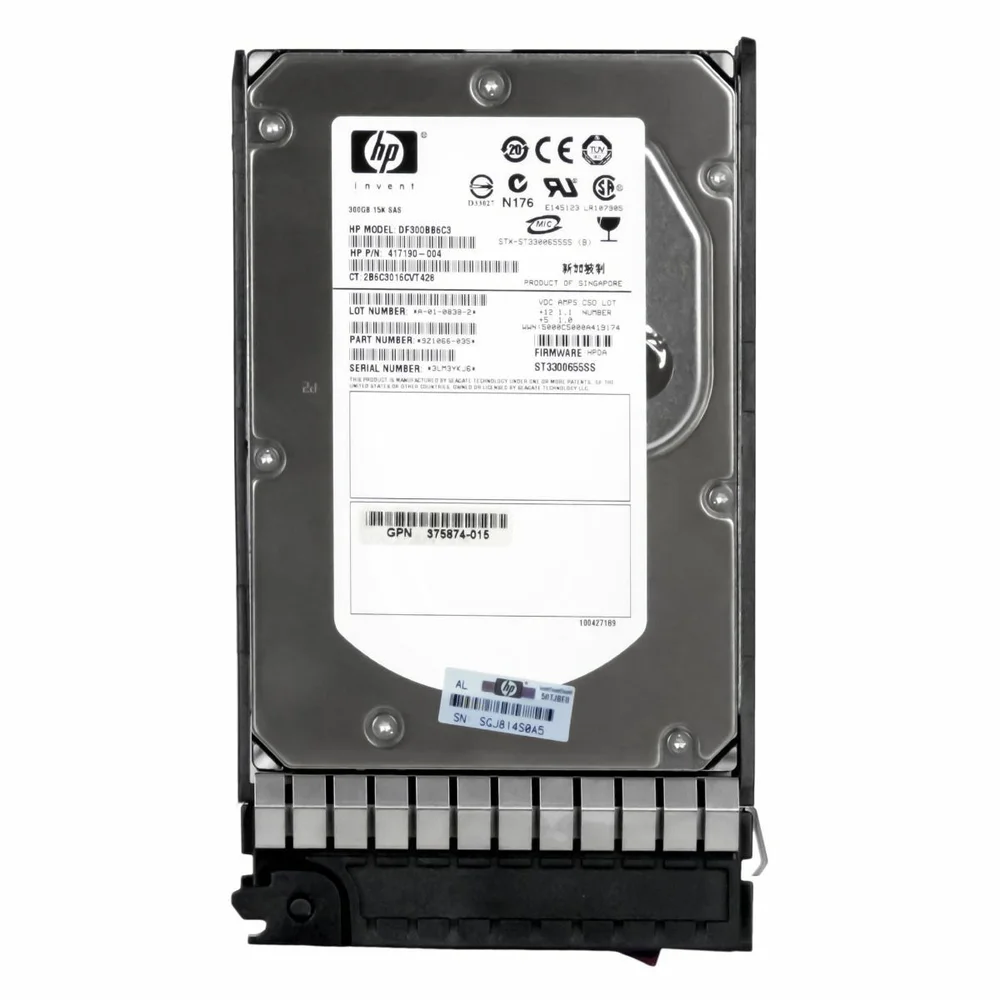 Hd Sas Hp 300gb 15k 3.5 Df300bb6c3 St3300655ss Rec Hd Sas Hp 300gb 15k 3.5 Df300bb6c3 St3300655ss Rec