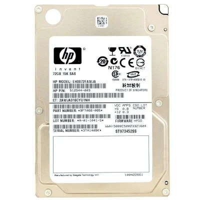 Hd Hp 72gb 15k Sas 2.5 Eh0072fawja Pn:9ft006-085