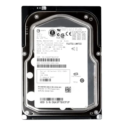 Hd Sas Dell 73gb 15k 3.5 0h8799 H8799 Max3073rc Rec.