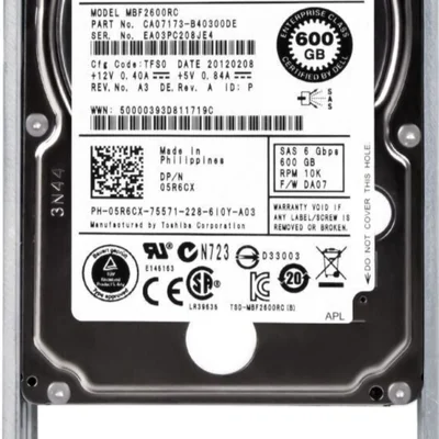 Hd Sas Dell 600gb 10k 2.5 05r6cx 5r6cx Mbf2600rc