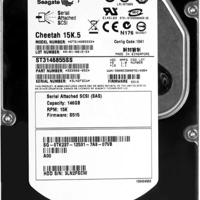 Hd Sas Dell 146gb 15k 3.5 0tk237 Tk237 St3146855ss Rec