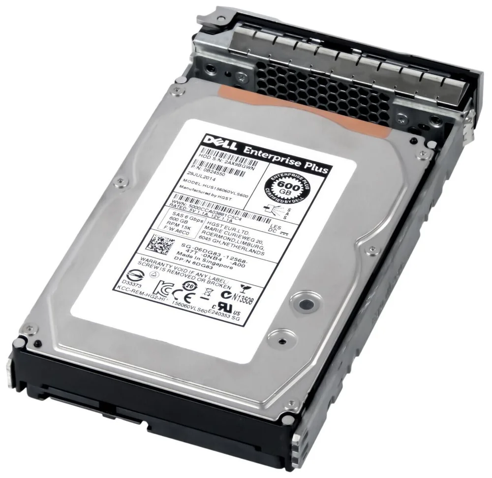 Hd Dell 600gb 6dg83 Hus156060vls600 Sas 3.5 Dell 06dg83 Rec. Hd Dell 600gb 6dg83 Hus156060vls600 Sas 3.5 Dell 06dg83 Rec.