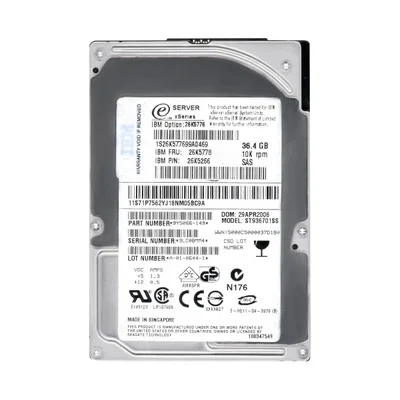 Hd Sas Ibm 36.4gb 10k 2.5 26k5778 26k5776 St936701ss.