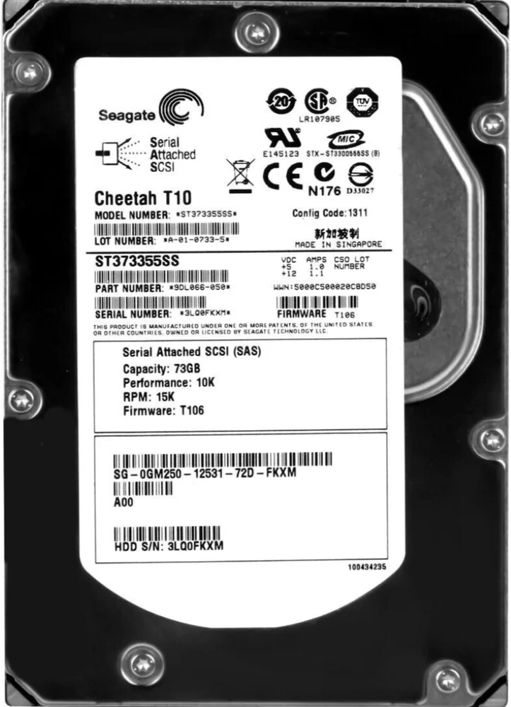 Hd Sas Dell 73gb 15k 3.5 0gm250 Gm250 St373355ss Rec. Hd Sas Dell 73gb 15k 3.5 0gm250 Gm250 St373355ss Rec.