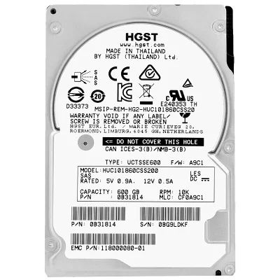 Hd Sas Ibm 600gb 10k 2.5 00nd138 Huc101860css200 0b31801.