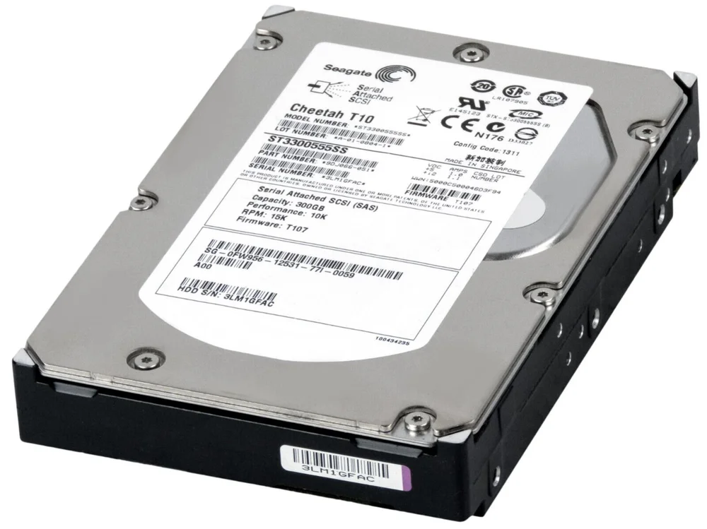 Hd Sas Dell 300gb Cheetah T10 10k 3.5 0fw956 St3300555ss Rec.