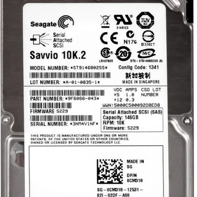 Hd Sas Seagate 146gb 2.5 10k 0cm318 Cm318 St9146802ss Rec.