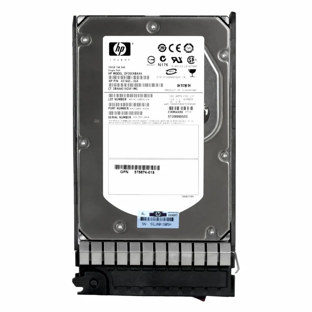 Hd Sas Hp 300gb 15k 3.5 Df300abaaa St3300655ss Rec Hd Sas Hp 300gb 15k 3.5 Df300abaaa St3300655ss Rec