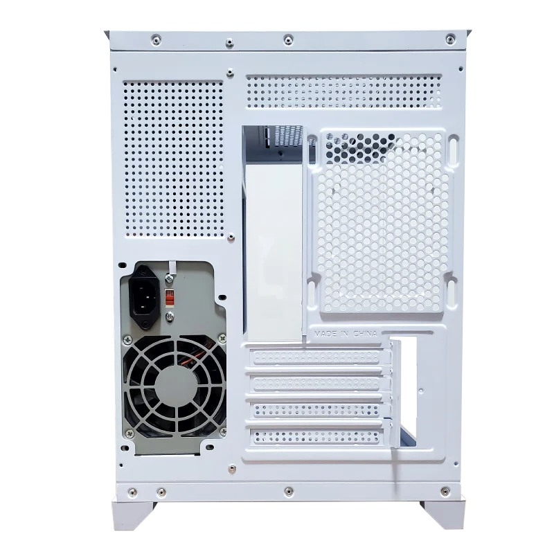 Imagem 2 de 5 do produto Gabinete Gamer Cubo Em Vidro Temperado Com Fans Rgb - Gb1791 - Branco