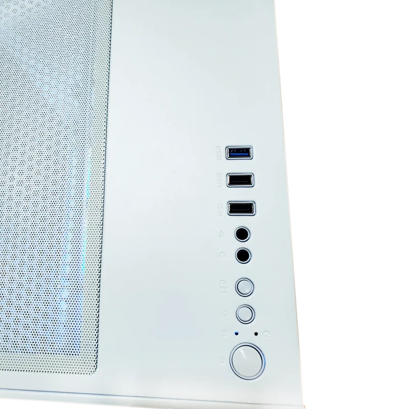 Imagem 4 de 5 do produto Gabinete Gamer Cubo Em Vidro Temperado Com Fans Rgb - Gb1791 - Branco