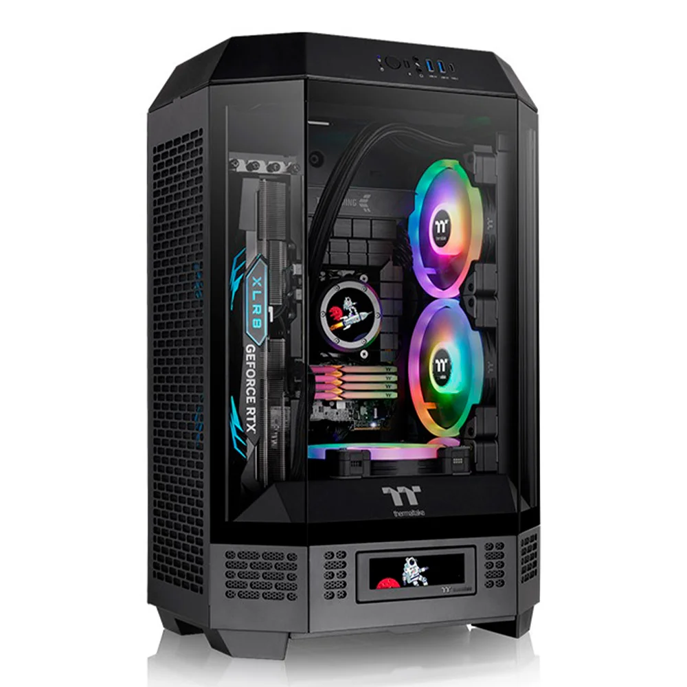 Gabinete The Tower 300 Black Tt -  Ca-1y4-00s1wn-00