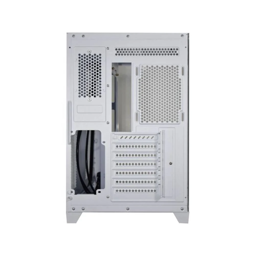 Imagem 4 de 5 do produto Gabinete Gamer K-mex Ghost Shark Mid Tower, ATX, Lateral E Frontal Em Vidro Temperado, Branco