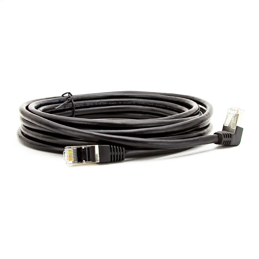 Imagem 4 de 5 do produto Cabo De Rede Cat7 Plug 90° Graus Para Baixo - 7 Metros.