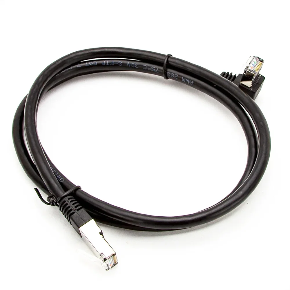 Imagem 5 de 5 do produto Cabo De Rede Cat7 Plug 90° Graus Para Baixo - 7 Metros.