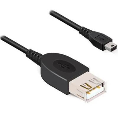 Cabo Usb A Femea X Mini Usb V3 Otg 14 Cm