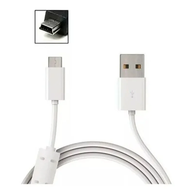 Imagem 3 de 3 do produto Cabo Usb A Macho X Mini Usb V3 Camera Ps3 De 1.5 Metros Branco