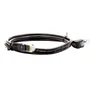 Cabo De Rede Cat5e Plug 90° Graus Para Cima Preto - 50 Cm.
