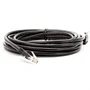 Cabo De Rede Cat5e Plug 90° Graus Para Cima Preto - 50 Cm.