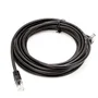 Cabo De Rede Cat5e Plug 90° Graus Para Cima Preto - 50 Cm.