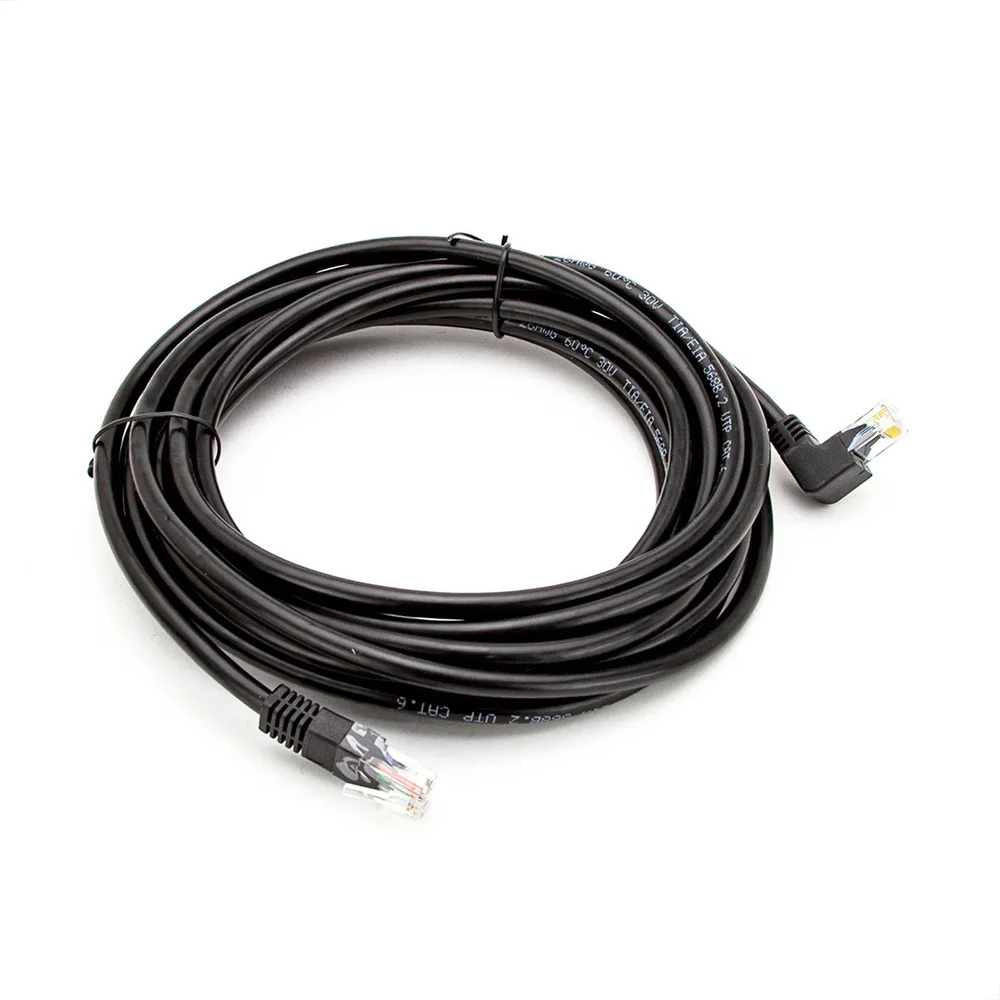 Cabo De Rede Cat5e Plug De 90º Graus Para Baixo - 3 Metros