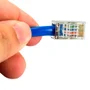 Cabo De Rede Blindado Cat5e Com Rj45 Azul - 45 Metros.