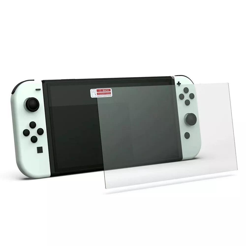 Imagem 2 de 5 do produto Case Nintendo Switch Oled Mario + 4 Grips + Película Vidro