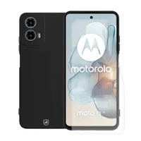Kit Capa Silicon Veloz E Película Hydrogel Hd Para Motorola Moto G24 - Gshield.