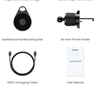 Carregador Magnético Sem Fio Ugreen Suporte Do Telefone Adsorvível Adicionar Carregador De 20 W.