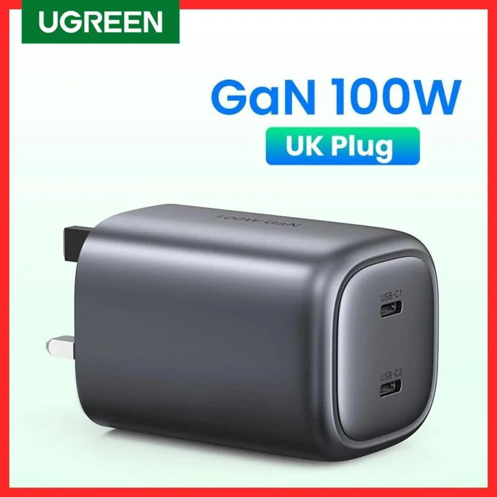 Carregador Ugreen 100w 65w Carregador Rápido Para Macbook Tablet 2 Portas 100w