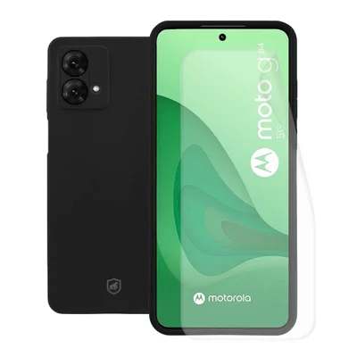 Kit Capa Silicon Veloz E Película Hydrogel Hd Para Motorola Moto G84 5g - Gshield