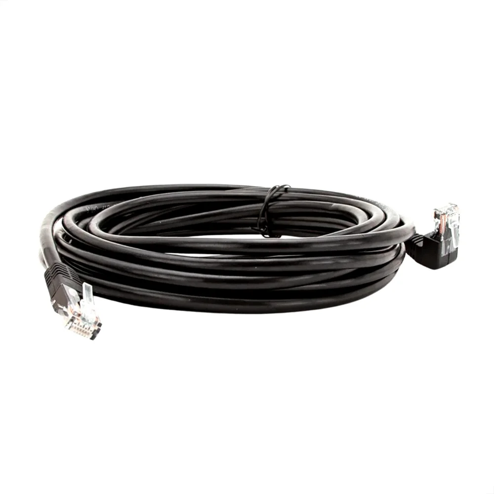 Imagem 3 de 5 do produto Cabo De Rede Cat5e Plug De 90º Graus Para Baixo - 5 Metros