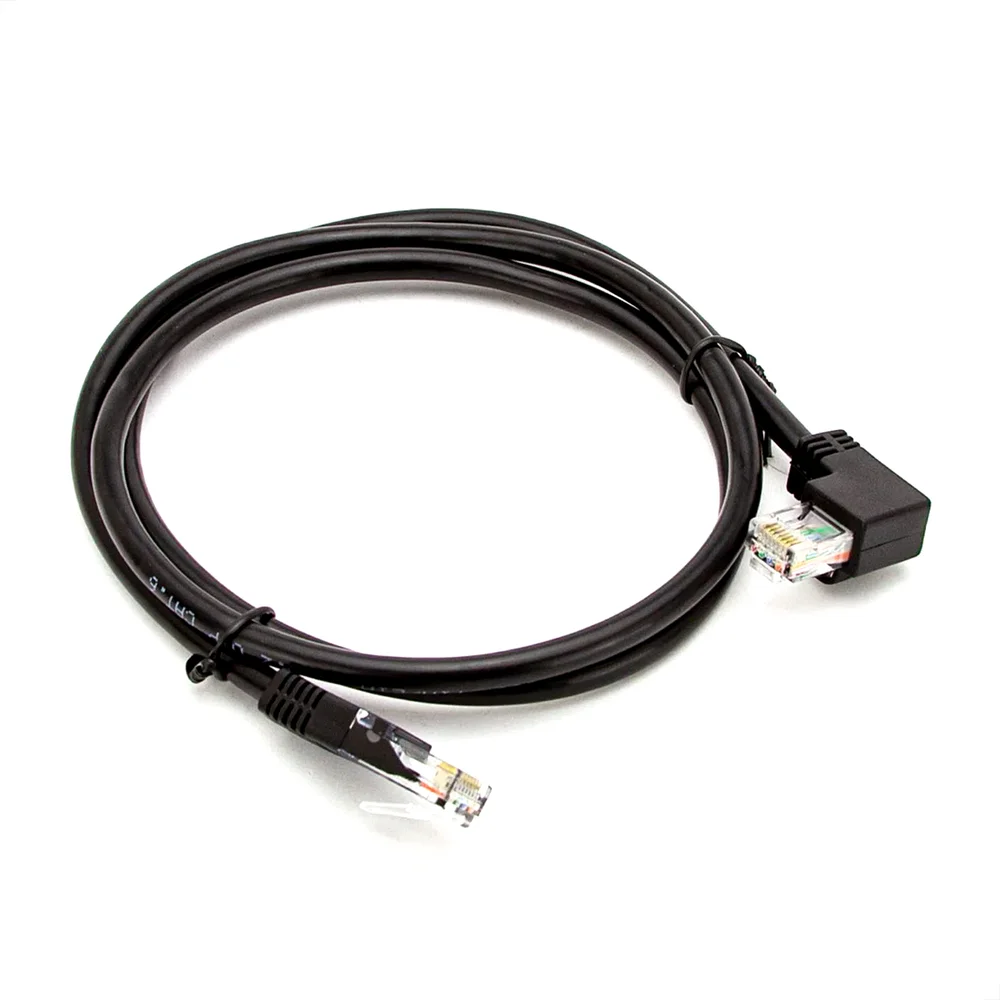 Imagem 5 de 5 do produto Cabo De Rede Cat5e Plug 90° Graus Para Lateral - 2 Metros