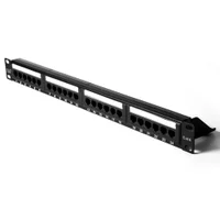 Patch Panel 24 Portas Cat6 Sem Guia Plus Cable La-p624