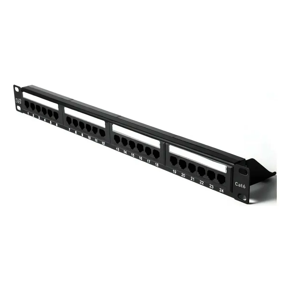Imagem 4 de 4 do produto Patch Panel 24 Portas Cat6 Sem Guia Plus Cable La-p624