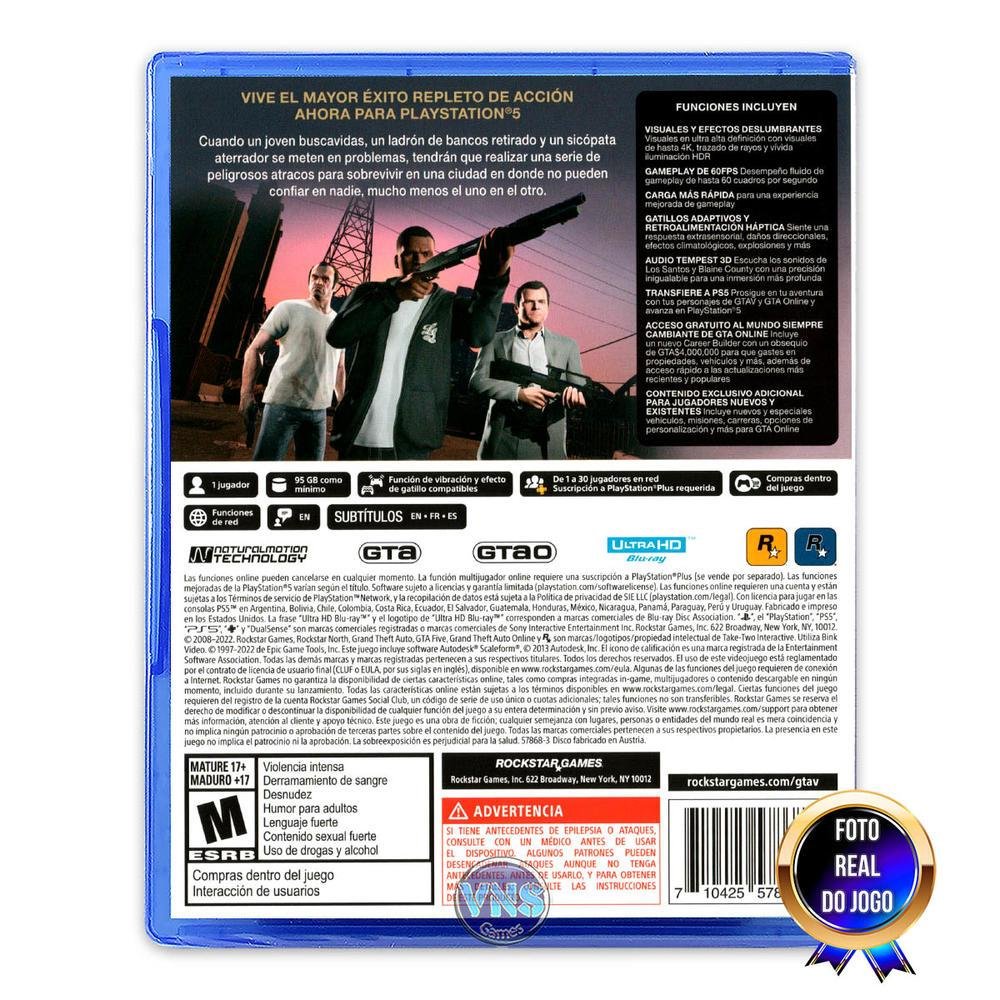 Grand Theft Auto V - Ps5