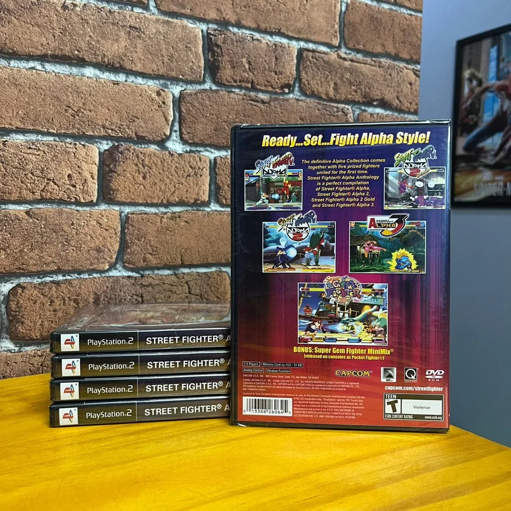 Jogo Street Fighter Alpha Anthology Ps2 Lacrado