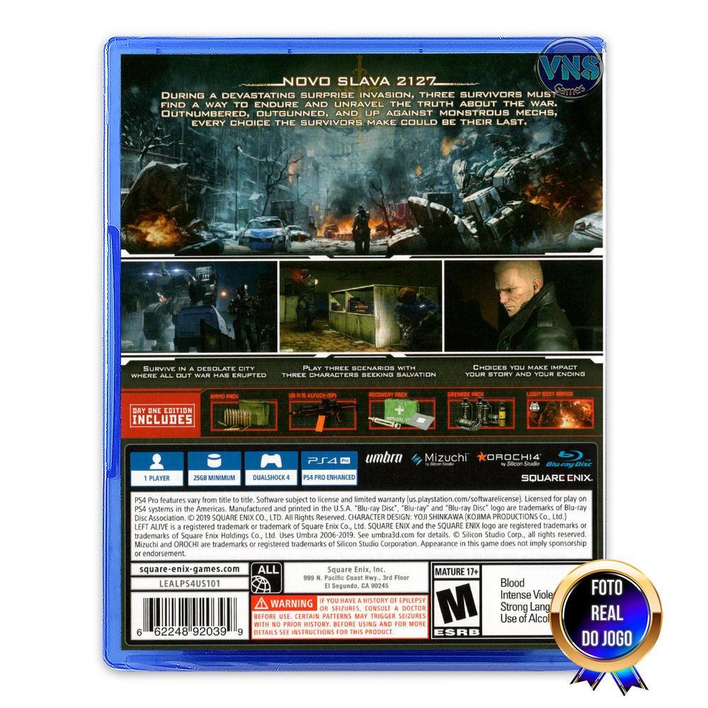 Imagem 3 de 5 do produto Left Alive - Day One - Ps4