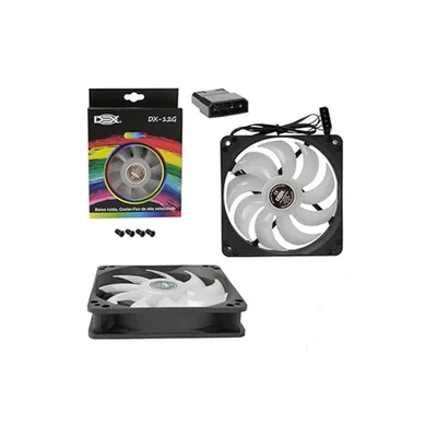 Cooler Fan 120mm Com LED RGB Colorido 12v 1200rpm Dex - Dx-12-g