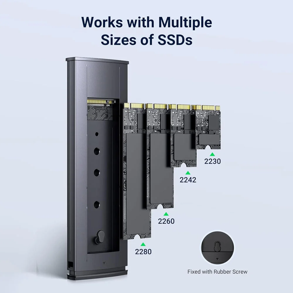 Imagem 5 de 5 do produto Case Gaveta Externa Ugreen Para SSD M.2 Nvme 10gbps Preta