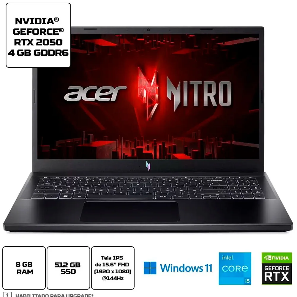 美品Acer Nitro v15 ノート保証付き Notebook Gamer Acer Nitro V15 Anv155158ql KaBuM
