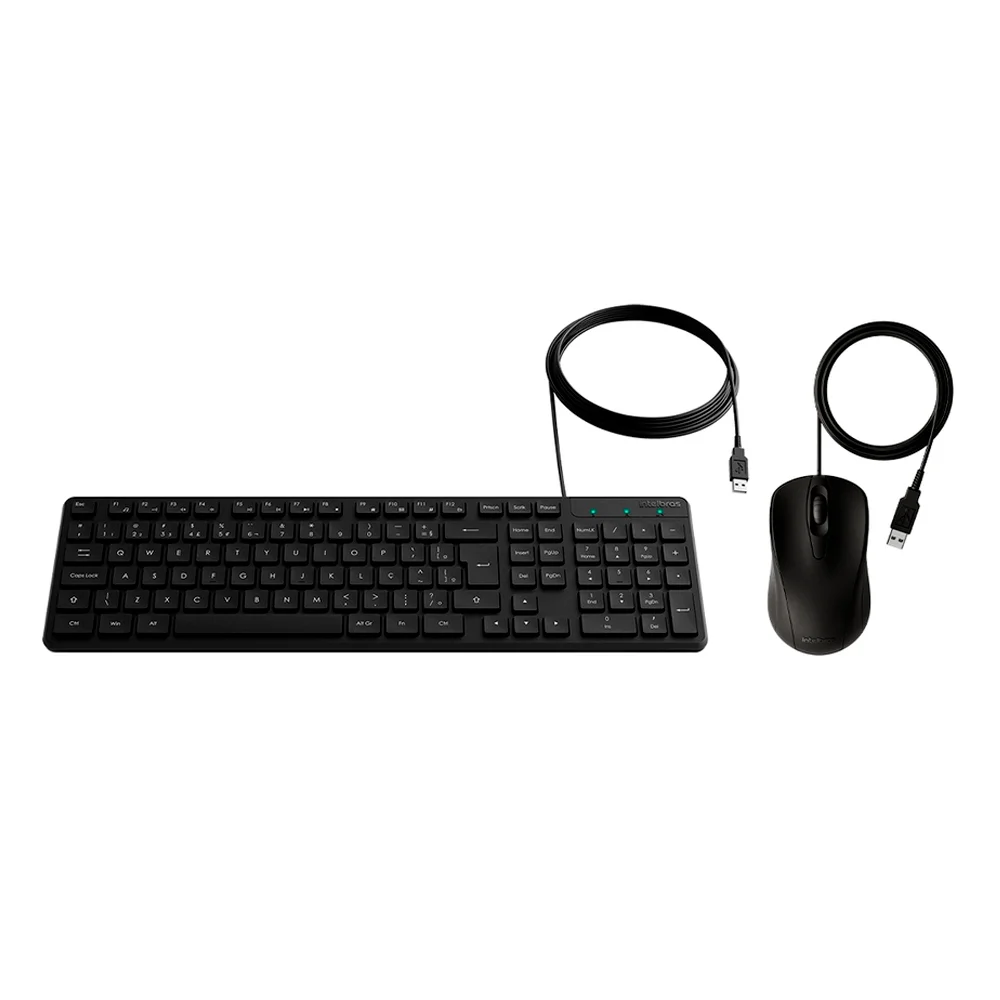 Imagem 3 de 5 do produto Teclado E Mouse  Cci20 C/ Fio Preto - Intelbras