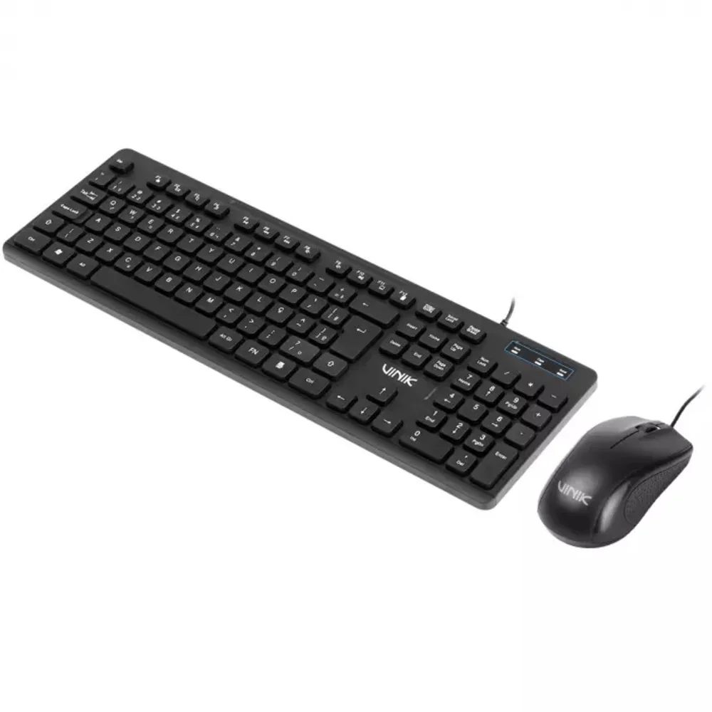 Imagem 3 de 5 do produto Kit Teclado E Mouse Usb Slim Chocolate Vinik - Sc100