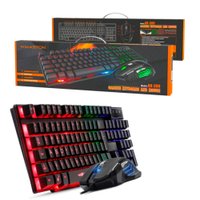 GAMING KEYBOARD E MOUSE AN-300TECLADO PARA JOGOS:• Leve e versátil para uso em casa ou no escritório. • 12 teclas multimídia para operação facilitada.