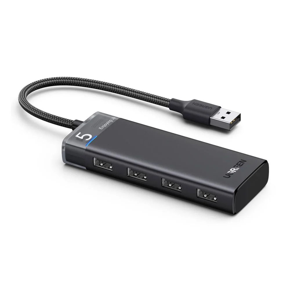 Imagem 2 de 5 do produto Hub Adaptador Ugreen 4x Portas Usb A 3,2 Gen1 20cm Preto