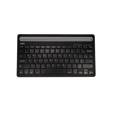 Teclado Bluetooth Recarregável Tc502 Plus, Para Pc, Tab, Smart, Preto, Abnt2, Oex
