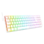 Teclado Mecanico Gamer Ashe RGB Branco Switch Red
