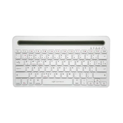 Teclado C3tech K-bt100wh Wireless Bluetooth Multi-devide Branco