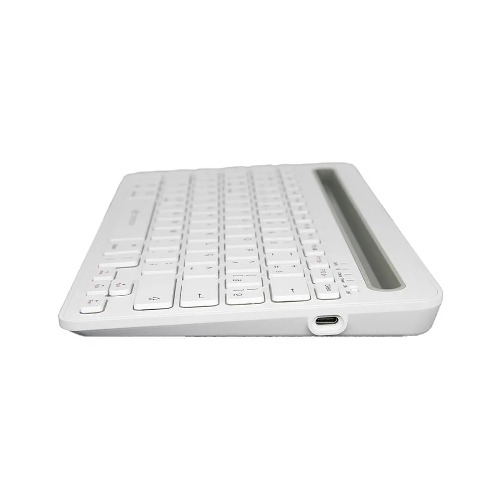 Imagem 2 de 5 do produto Teclado C3tech K-bt100wh Wireless Bluetooth Multi-devide Branco