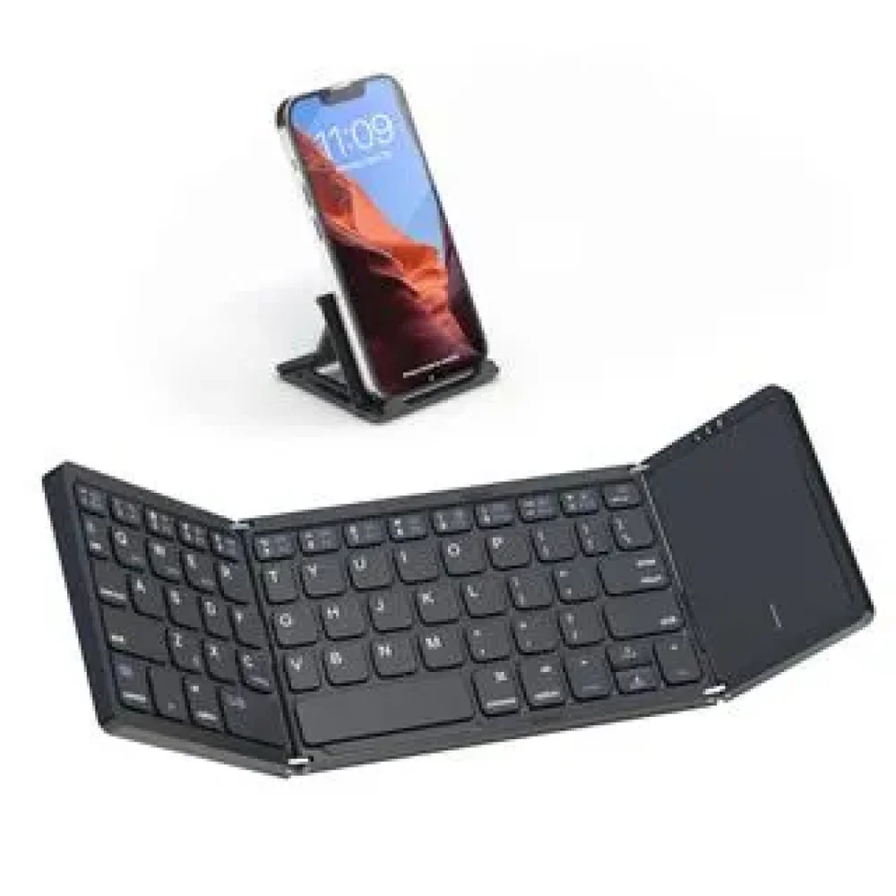 Imagem 4 de 5 do produto Mini Teclado Touch Dobrável Bluetooth Para Celular.